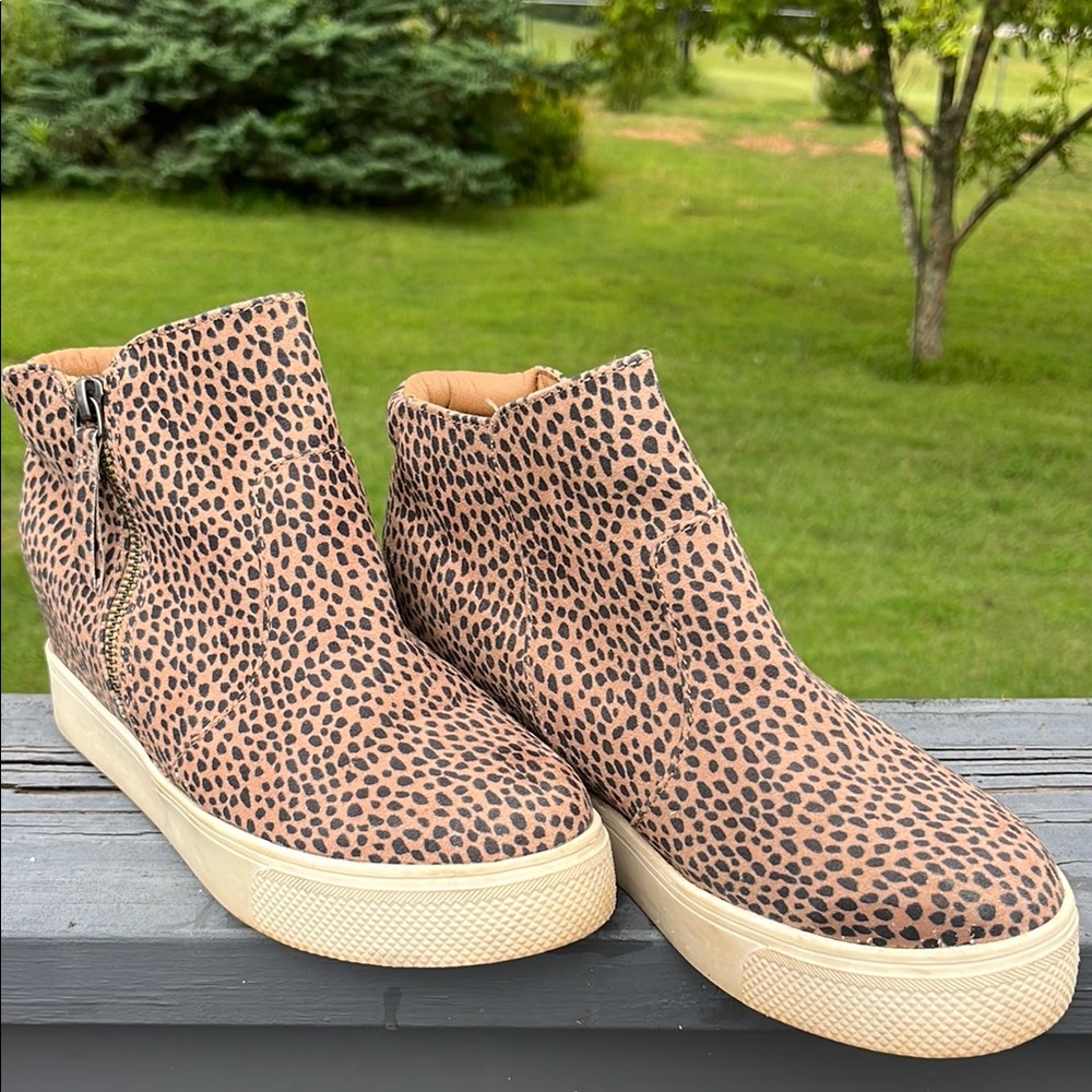 Leopard Print Women's Ankle Boots